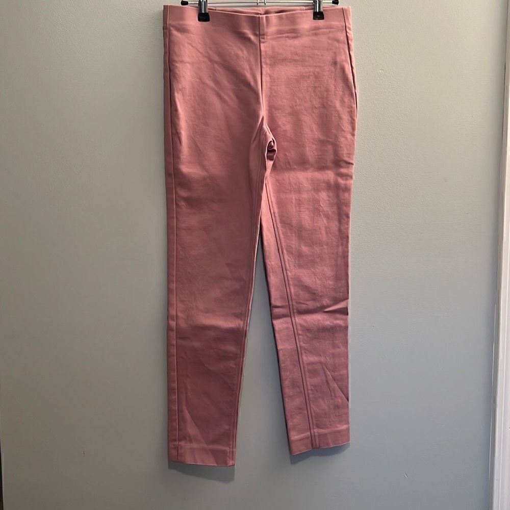 Crosby Women's Rose Pink Elastic Waist Pull On Stretch Ankle Pants